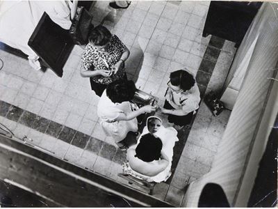Sandra Milo sul Set di Â€œ8 Â½â€