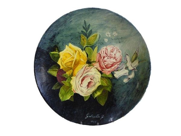 Painted Terracotta Plate