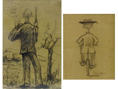 Caricature Raffiguranti Eduardo Gordigiani