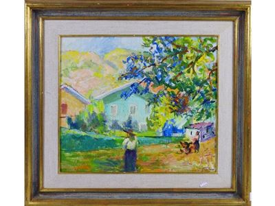 Scorcio di Paese con Personaggi
