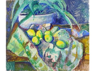 Natura Morta con Pianta e Limoni