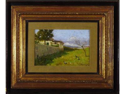 Paesaggio Campestre con Scorcio di Casolare