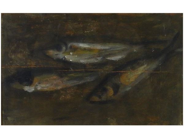 Natura morta con pesci 1948