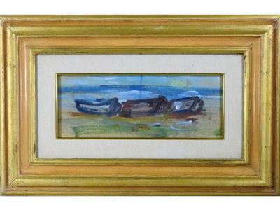 Paesaggio Marino con Barche