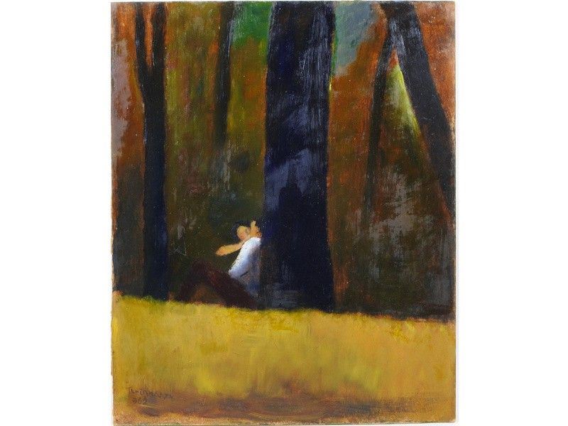Paesaggio Boschivo con Innamorati 1962