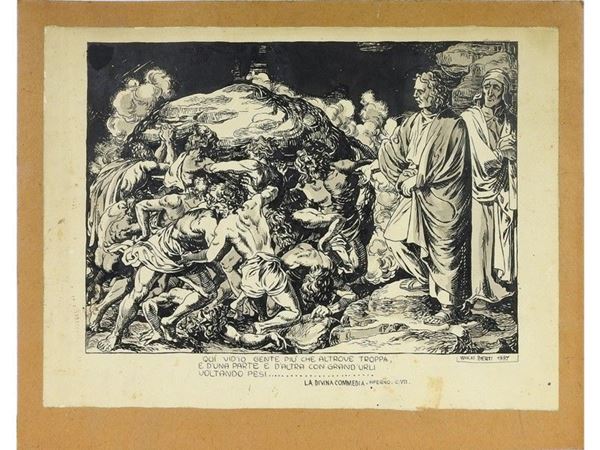 La Divina Commedia - Inferno- C. VII: Gli avari e i prodighi 1937