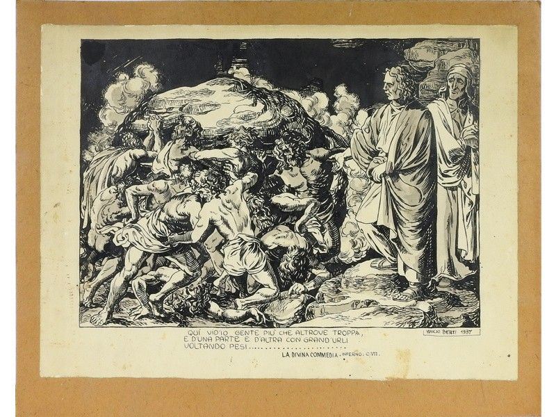 La Divina Commedia - Inferno- C. VII: gli Avari e i Prodighi 1937