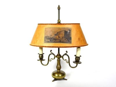 Lume da Tavolo in Bronzo Dorato