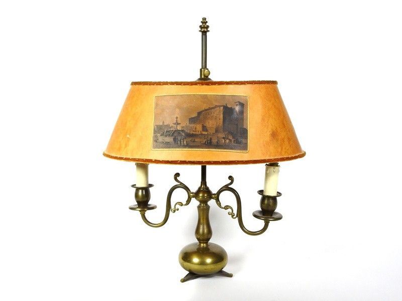 Lume da Tavolo in Bronzo Dorato