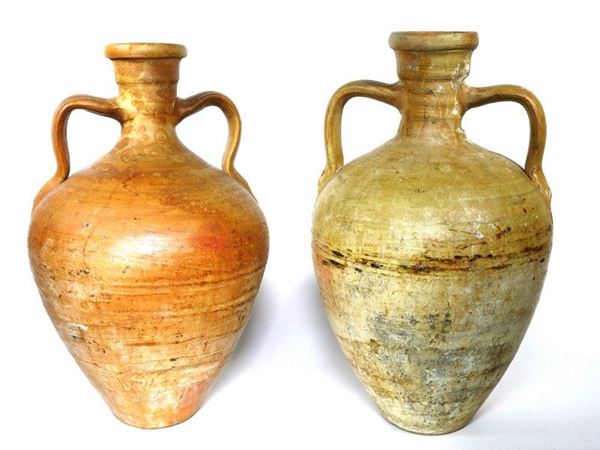 Pair of Terracotta Amphoras