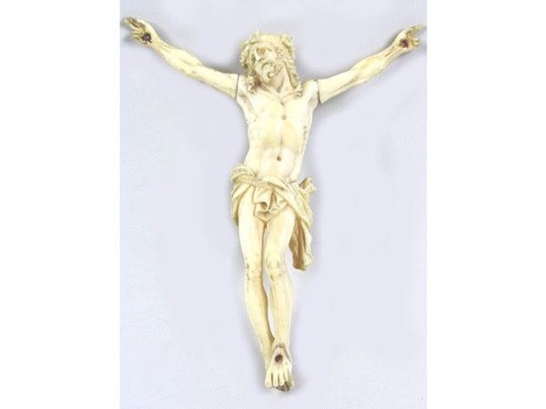 Carved Ivory Figure of the Cruficied Christ