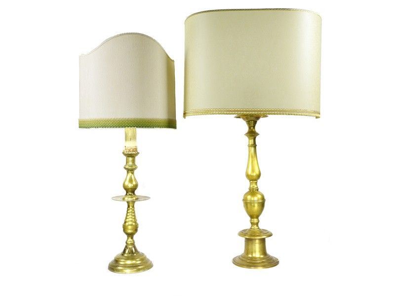 Due Torciere in Bronzo Dorato