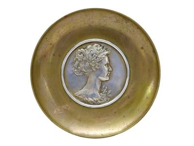 Piattino in Bronzo Dorato