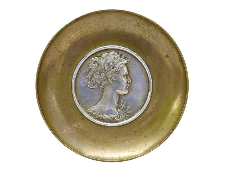 Piattino in Bronzo Dorato