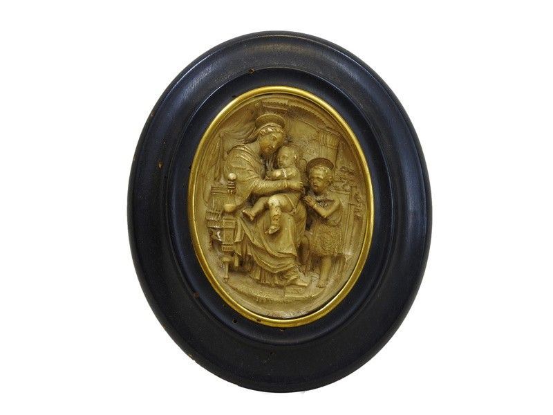 Bassorilievo Ovale in Gesso