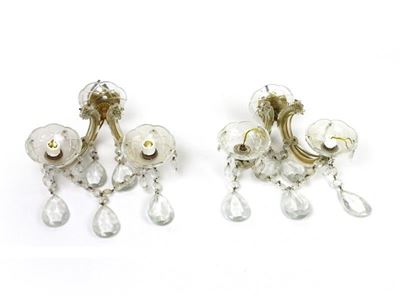 Coppia di Appliques in Vetro