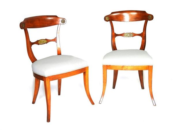 A Set of Six Cherrywood Chairs