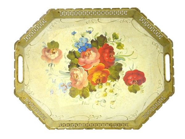 Painted TÃ´le Tray