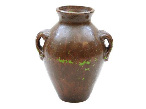 Small Glazed Terracotta Pot