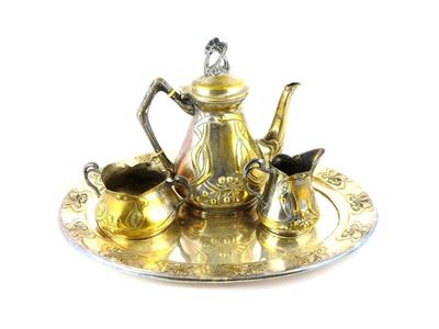 Servito da Caffã¨ in Ottone Argentato