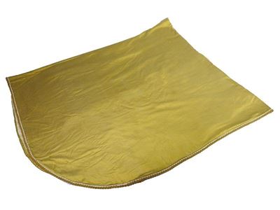Copriletto Matrimoniale in Seta Giallo Oro