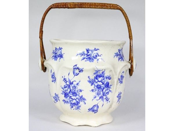 Painted Pottery Bucket