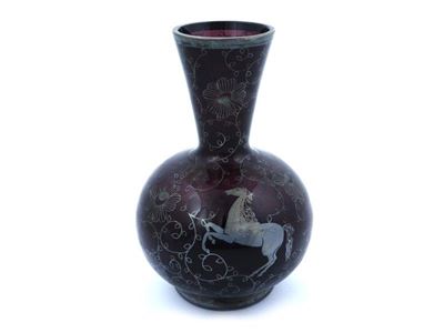 Vaso in Vetro Color Melanzana