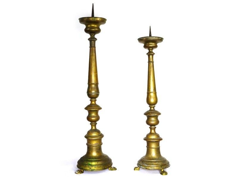 Due Torciere in Ottone