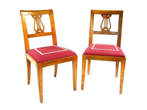 A Set of Twelve 18th Century Style Walnut Chairs