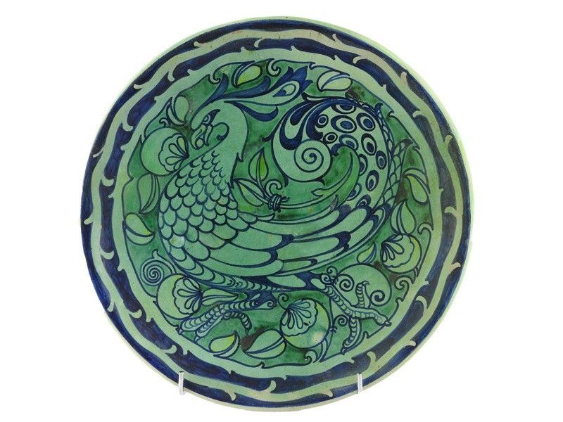 Grande Piatto in Maiolica Policroma Fornaci di San Lorenzo, 1920-1925 Circa