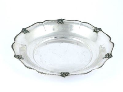 Coppa Centrotavola in Argento Martellato