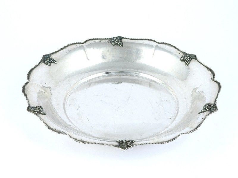 Coppa Centrotavola in Argento Martellato