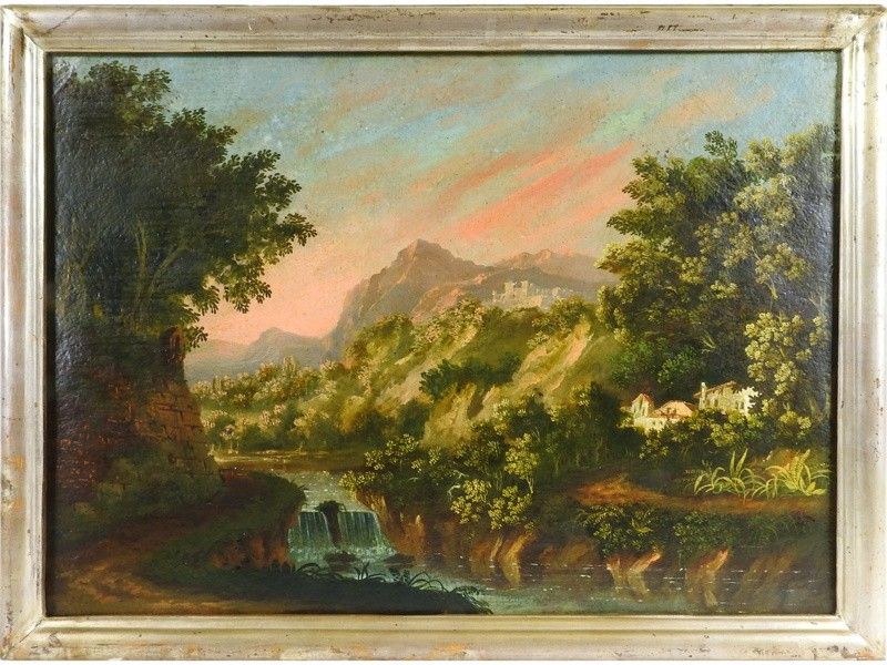 Paesaggio Fluviale e Paesaggio con Veduta