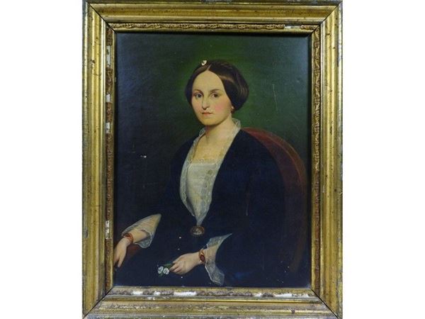 Lombard School of mid of 19th Century, Portrait of a Lady