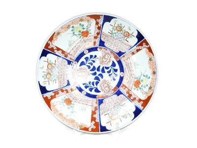 Grande Piatto da Parata in Porcellana Imari