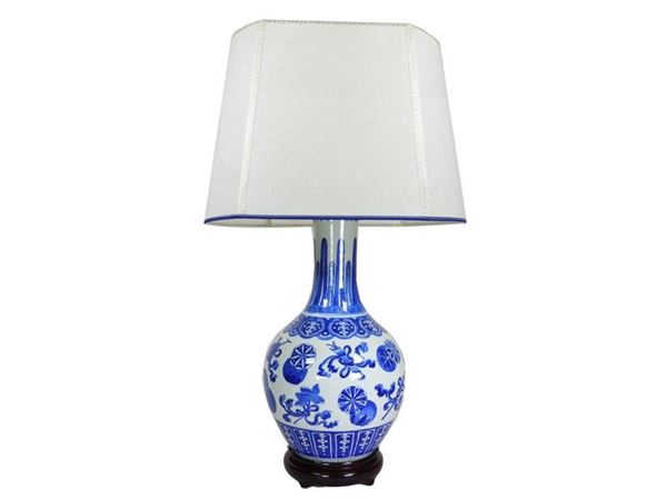 Painted Porcelain Table Lamp