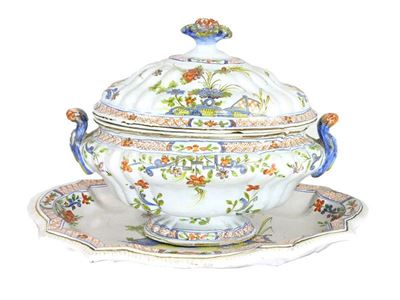 Zuppiera in Maiolica Policroma