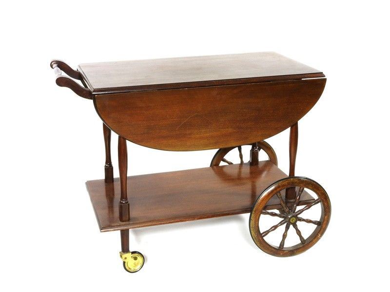 Carrello Portavivande in Noce
