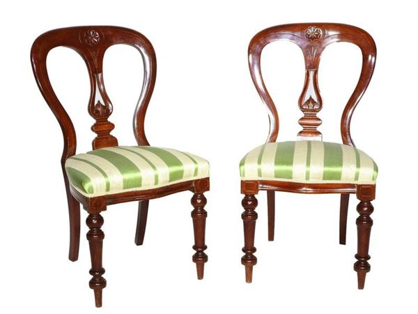 A Set of Four Mahogany Chairs