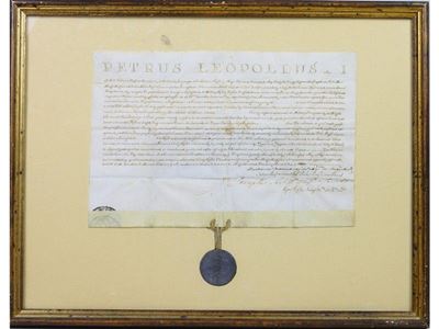 Due Concessioni di Vitalizi del Granduca Pietro Leopoldo