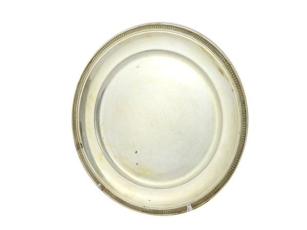Round Silver Tray