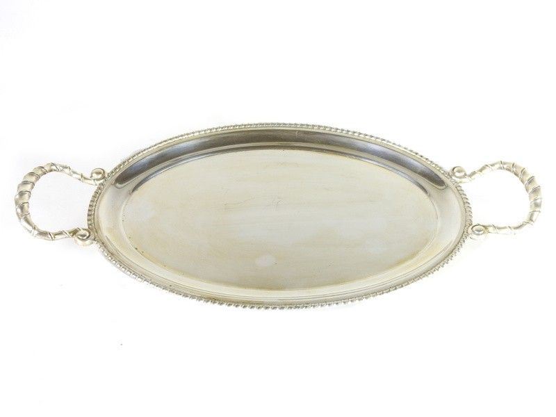Vassoietto Ovale Biansato in Argento