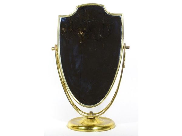 Brass Table Mirror