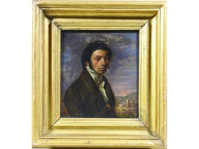 Ritratto di Gentiluomo con Veduta di Firenze sullo Sfondo