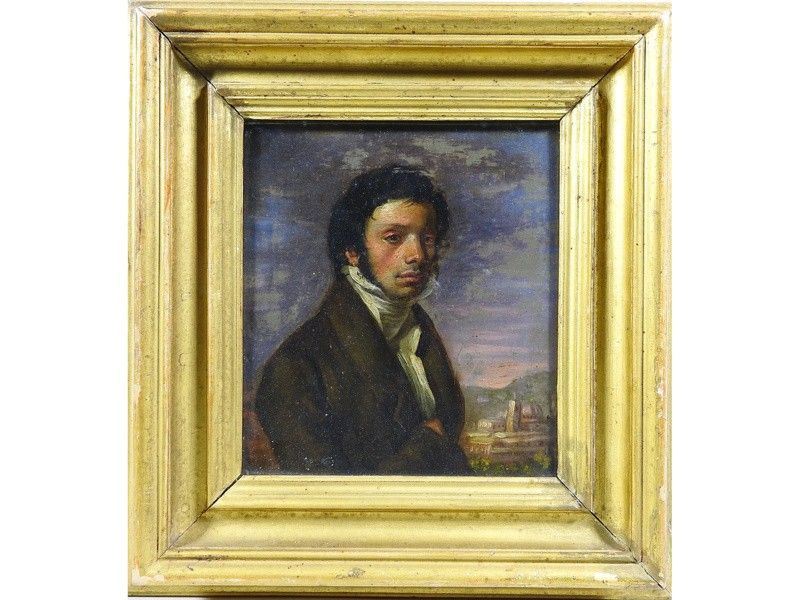 Ritratto di Gentiluomo con Veduta di Firenze sullo Sfondo