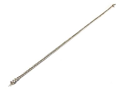 Bracciale Tennis in Oro Bianco e Diamanti