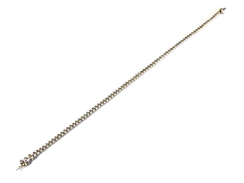 Bracciale Tennis in Oro Bianco e Diamanti