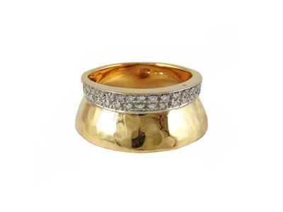 Anello in Oro Giallo e Diamanti