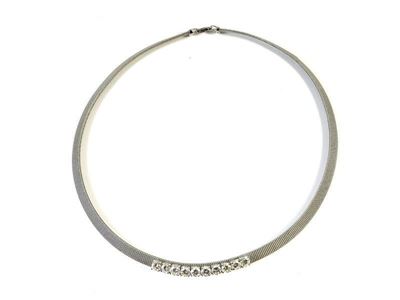 Girocollo in Oro Bianco e Diamanti
