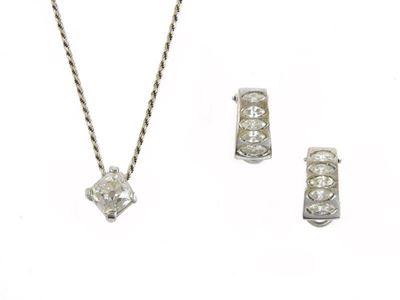Parure in Oro Bianco e Diamanti